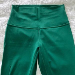 Green lululemon align 7/8 leggings size 6